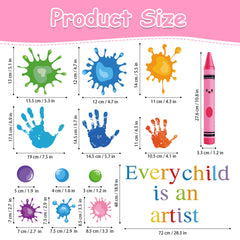 DESERT CAMEL handprint wall stickers add colorful nursery decor.