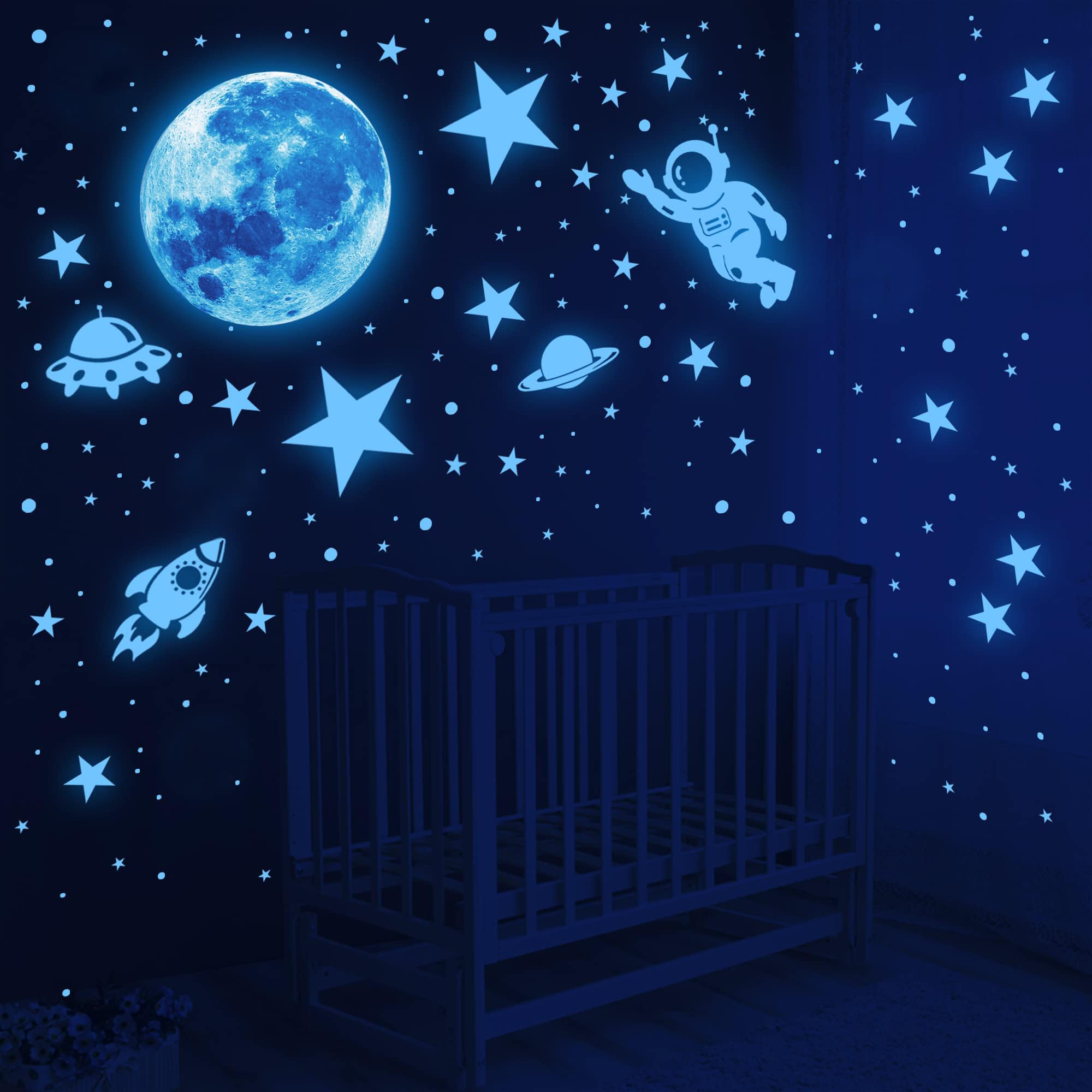 DESERT CAMEL planet wall decals glow, turning rooms into a miniature solar system