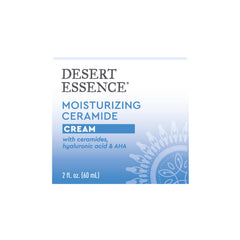 Desert Essence ceramide cream jar - rich texture for daily moisturizing.