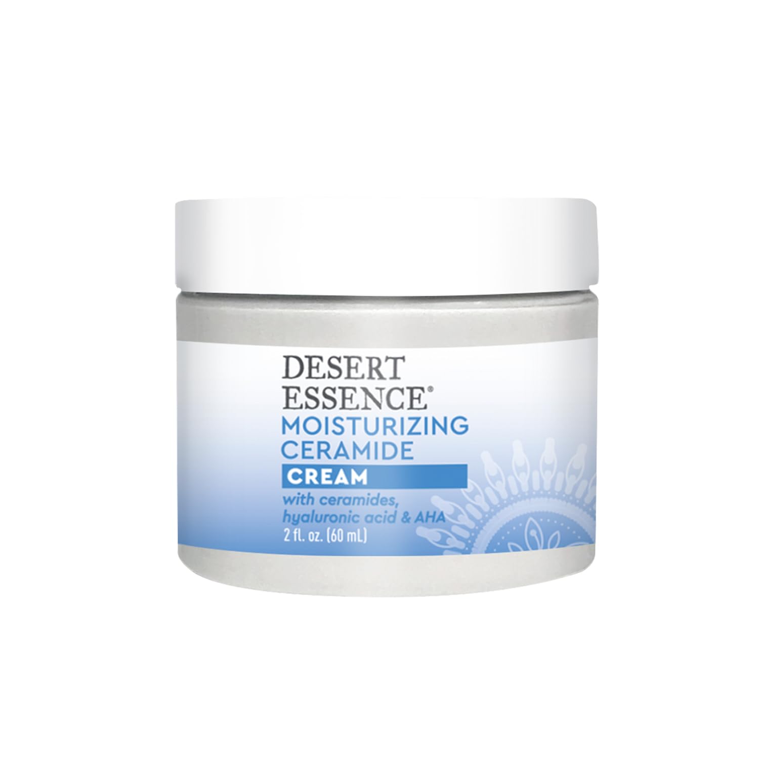 Desert Essence ceramide cream bottle - easy daily skincare routine.