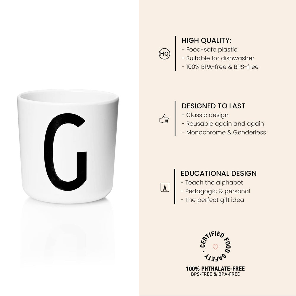 Design Letters melamine sippy cup 7oz dishwasher-safe view shows easy cleaning
