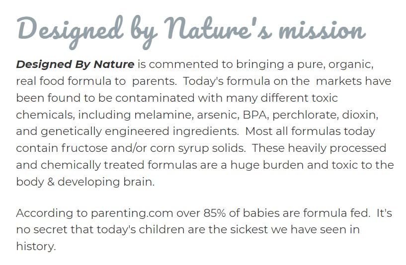 Designed by Nature 3rd-party testing badge verifies safety and purity