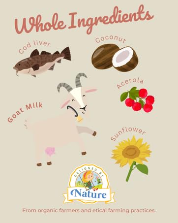 Designed by Nature no palm oil symbol represents clean nutrition
