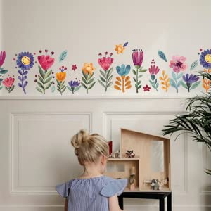 DesignStickers bedroom decor closeup shows vibrant wall accents.