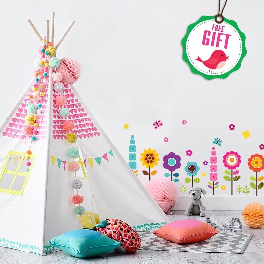 DesignStickers flower wall decal 03 features bold petals for quick room makeovers.