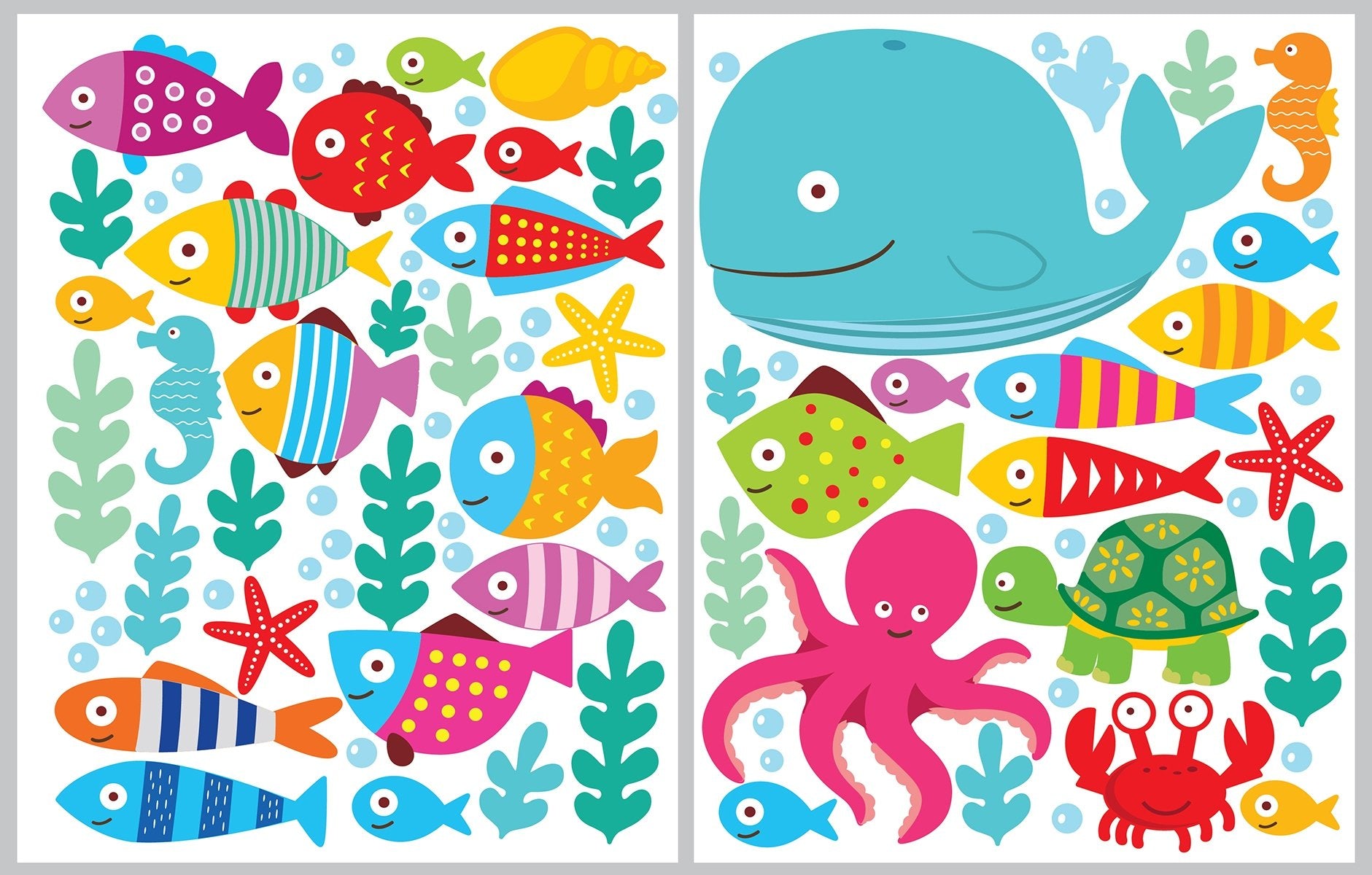 DesignStickers multicolor underwater scene adds depth and whimsy to smooth surfaces