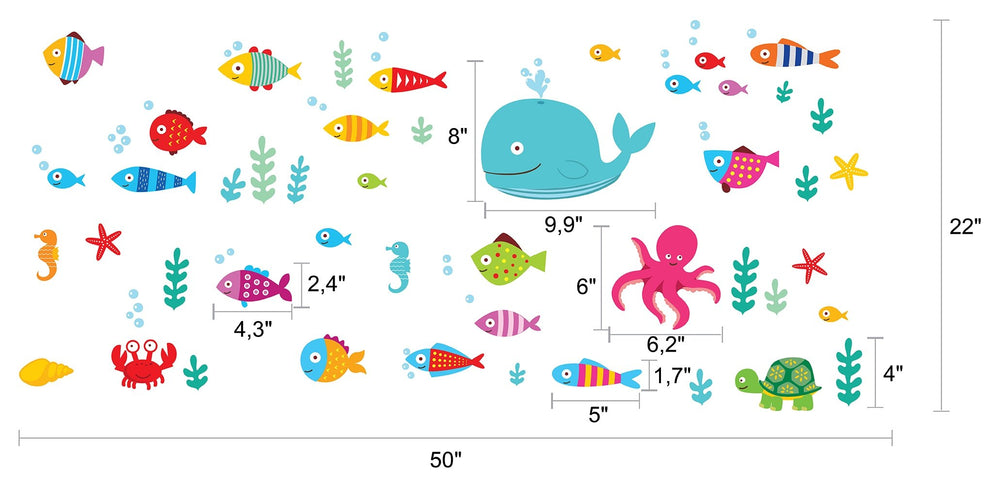 DesignStickers sea turtle wall decal brings playful ocean charm to bathrooms or nurseries