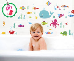 DesignStickers whale cartoon wall sticker creates cheerful focal point in kid spaces