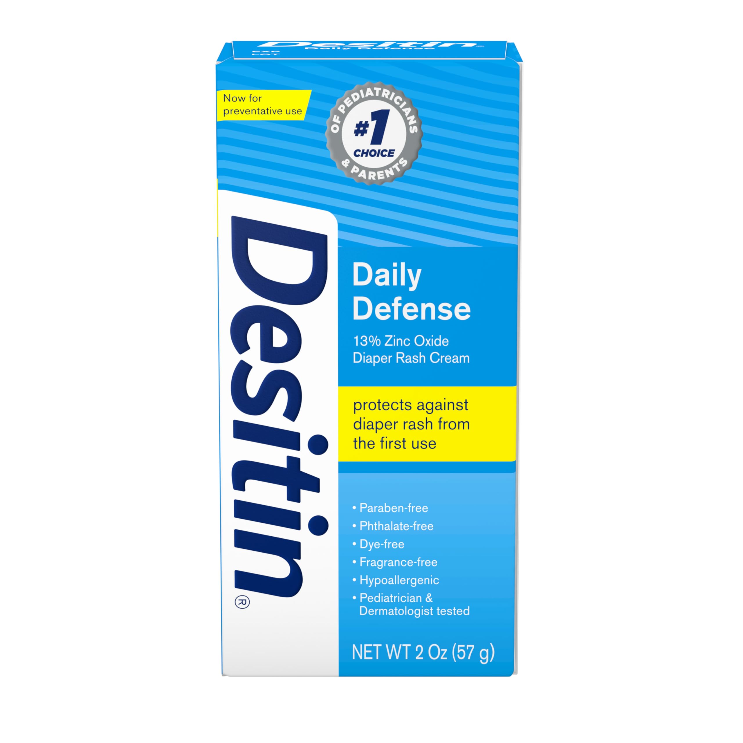 Desitin Daily Defense 2oz tube ready for on-the-go diaper rash protection
