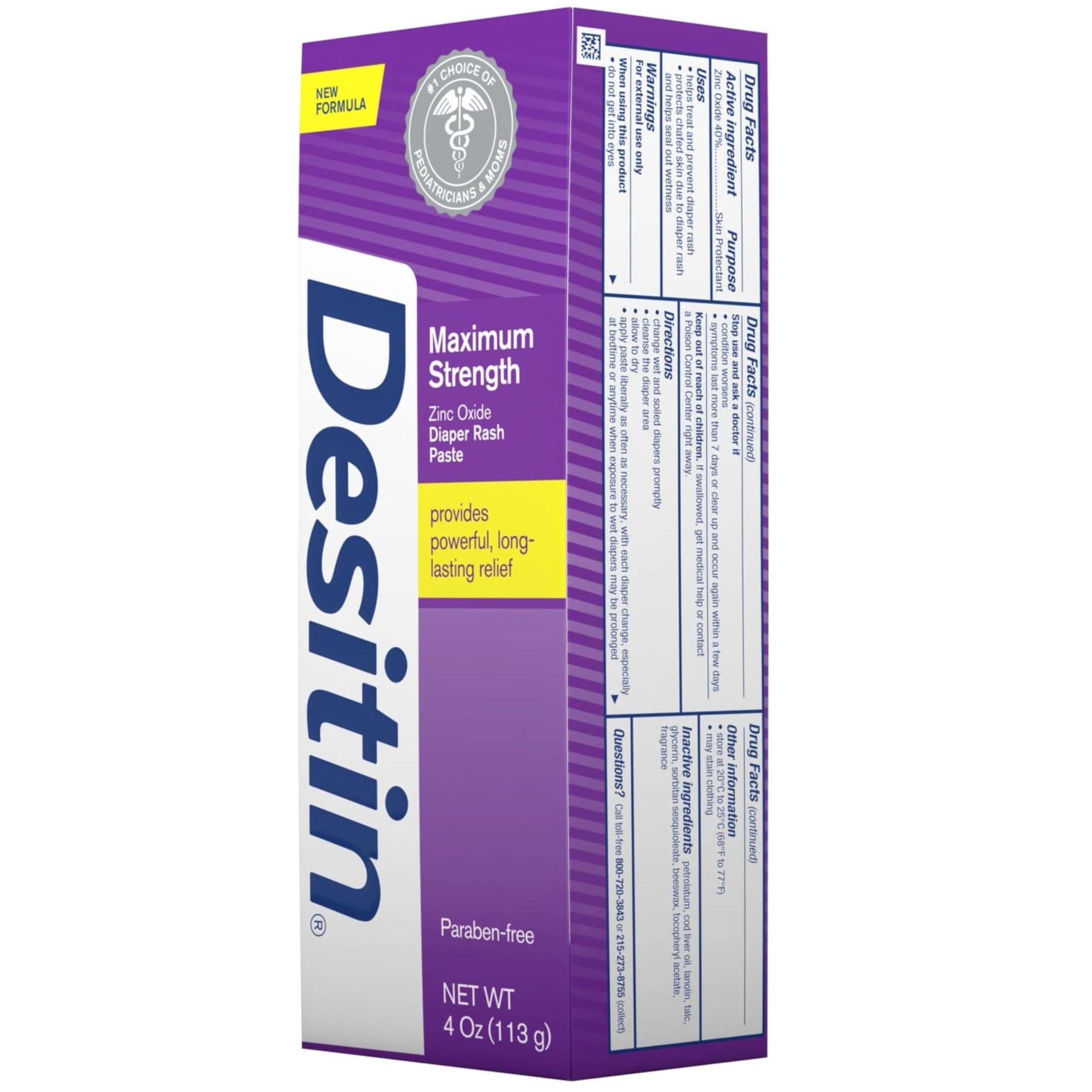 Desitin application on baby skin during diaper change demonstrates ease of use