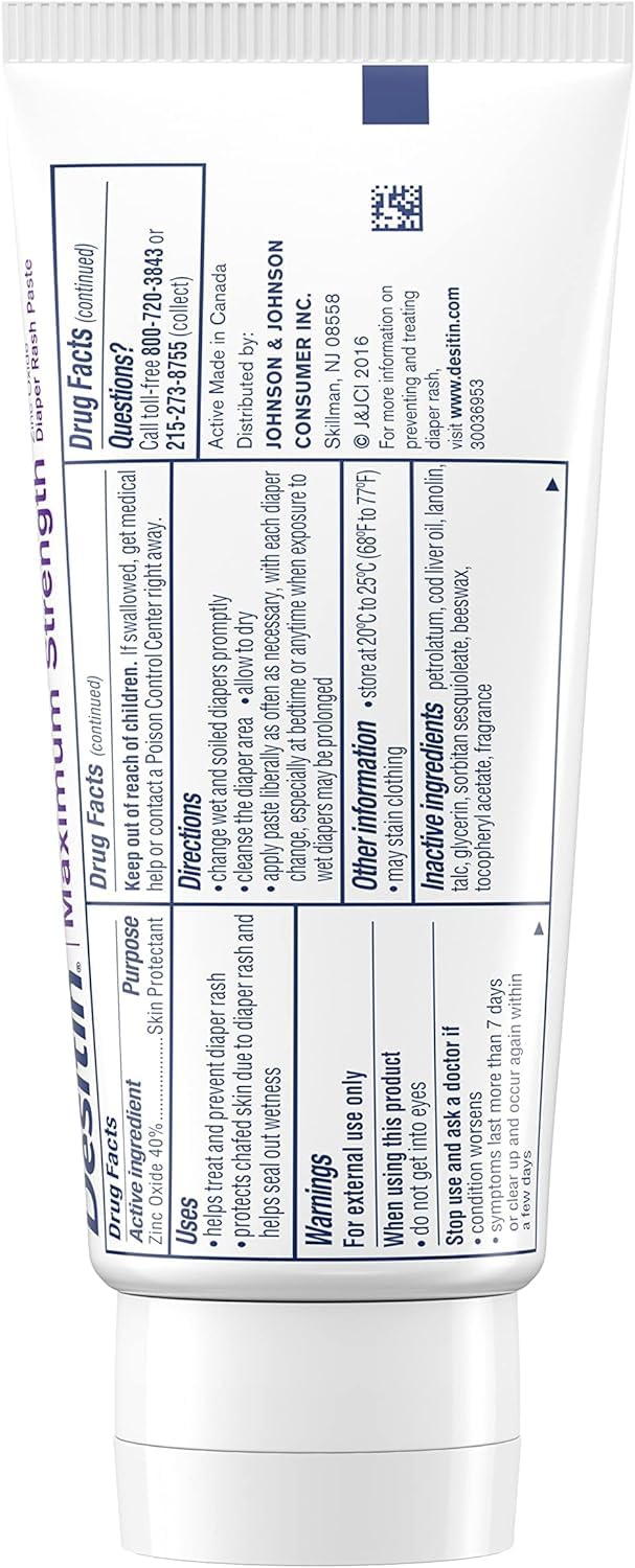 Desitin pack of 12 4oz tubes on shelf emphasizes value and ready-to-use care.