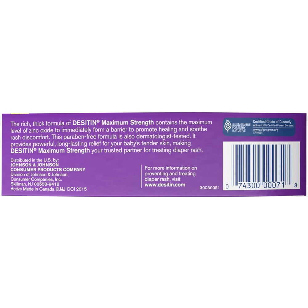 Desitin packaging view front ready-to-use diaper care solution.
