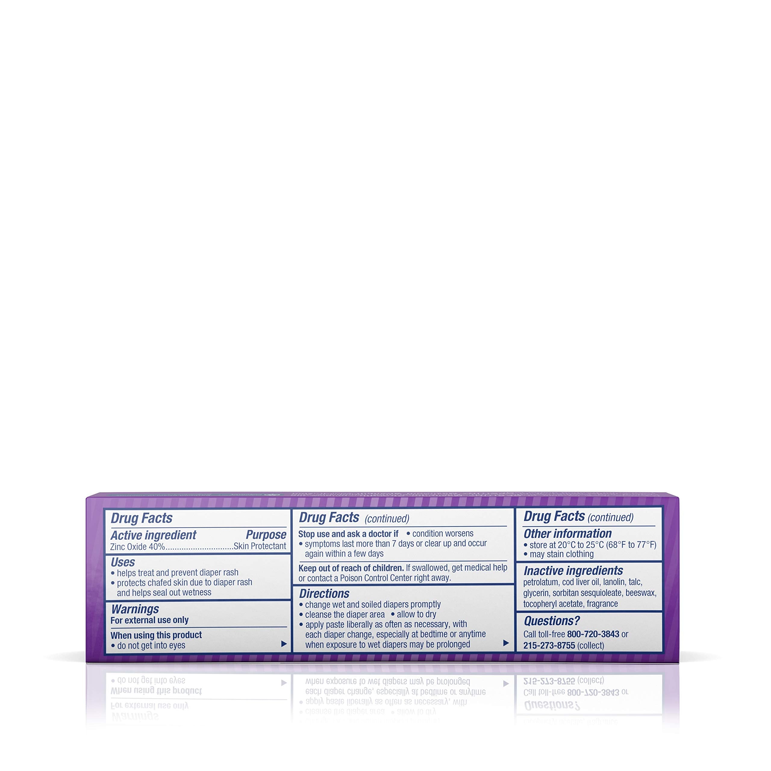 Desitin is paraben-free and dye-free for sensitive baby skin.