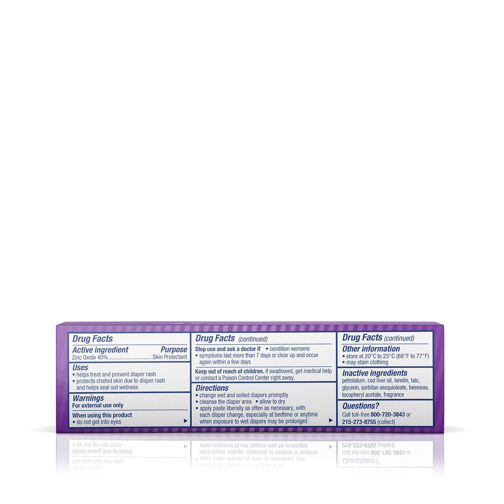 Desitin is paraben-free and dye-free for sensitive baby skin.