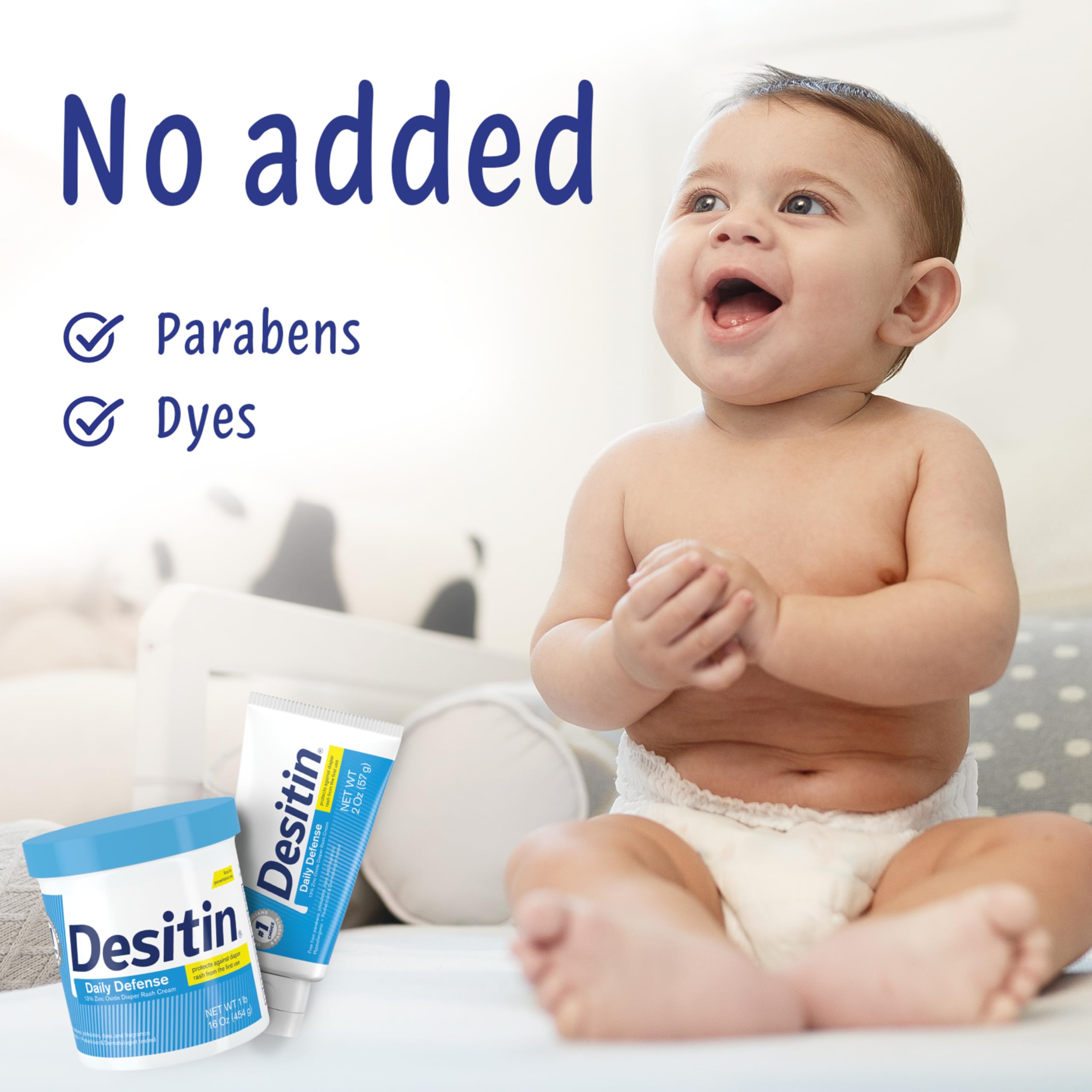 Desitin travel-size 2oz tube for quick diaper rash relief anywhere