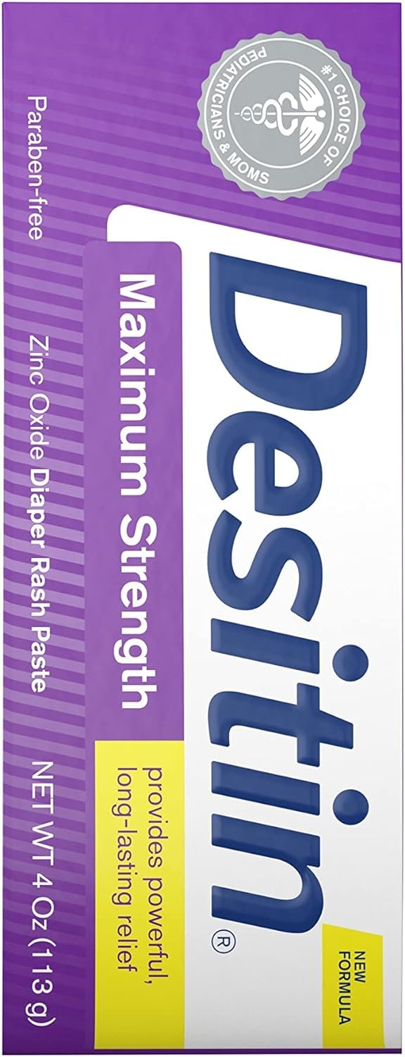Desitin tubes in carton packaging on table conveys bulk-value packaging.
