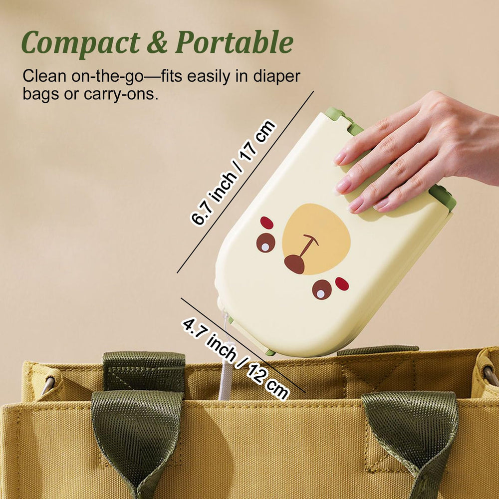 Detsuk compact storage case organizes tools for diaper bag packing.