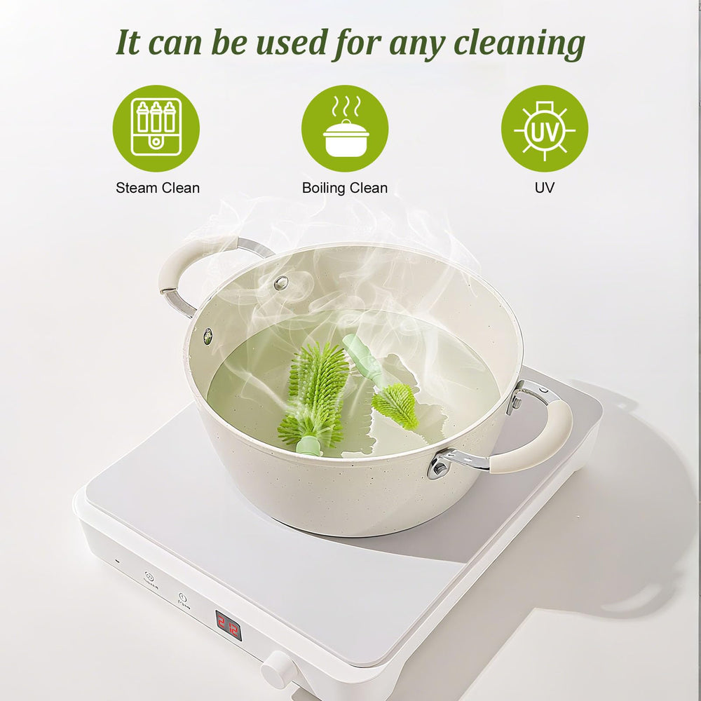 Detsuk lightweight travel set fits easily into bags for airport cleanup.
