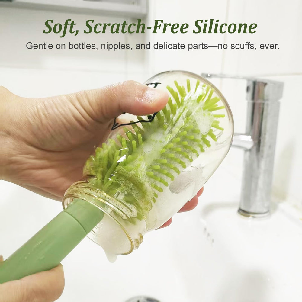 Detsuk straw-brush cleans flexible straws and sippy parts during travel.