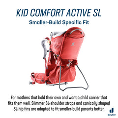 Deuter Kid Comfort Active SL with aircontact-lite back system for cooler carry.