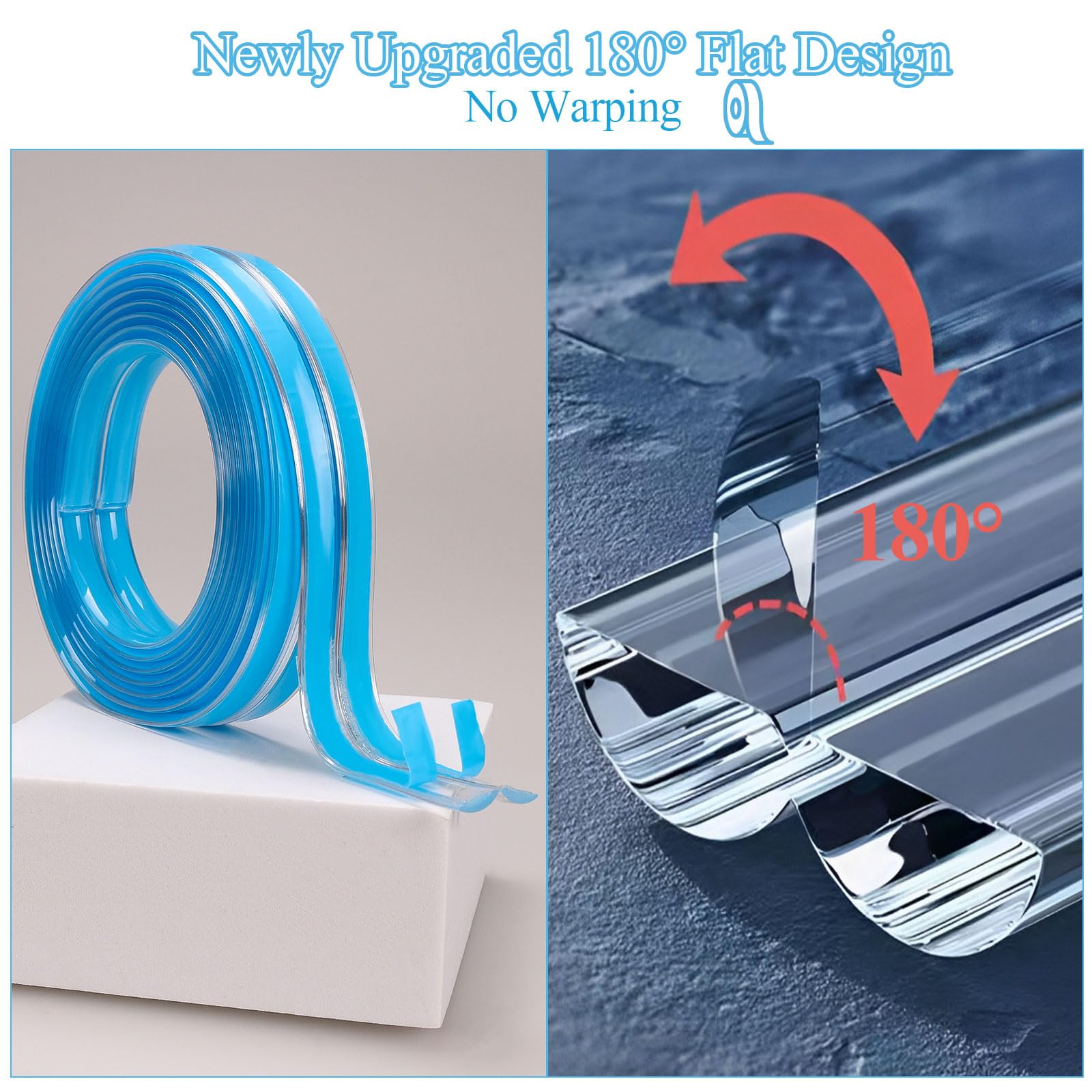 Dexspoeny baby-proof corner protector with adhesive tape for quick setup