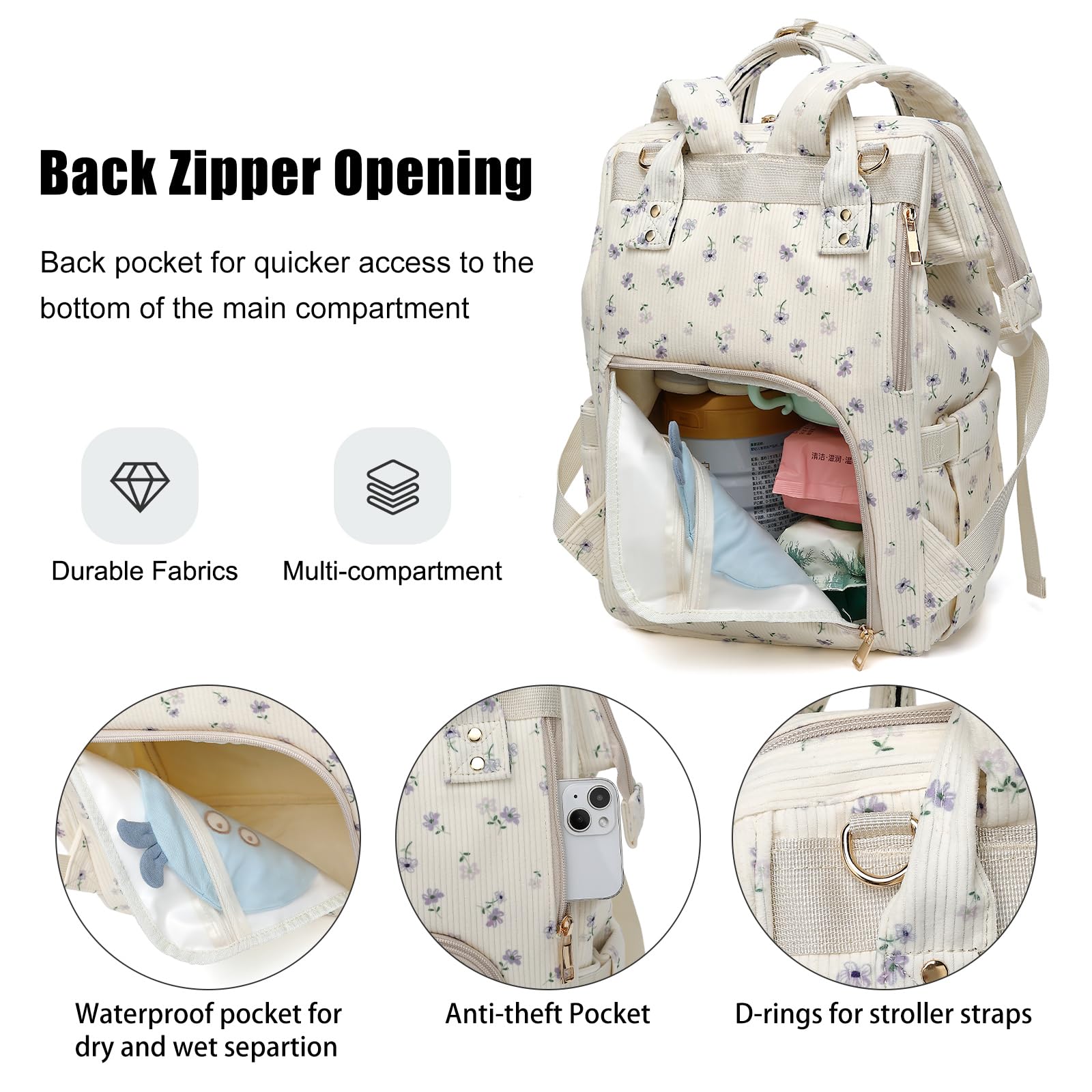Dezcrab side pockets provide quick access to tissues and bottles.