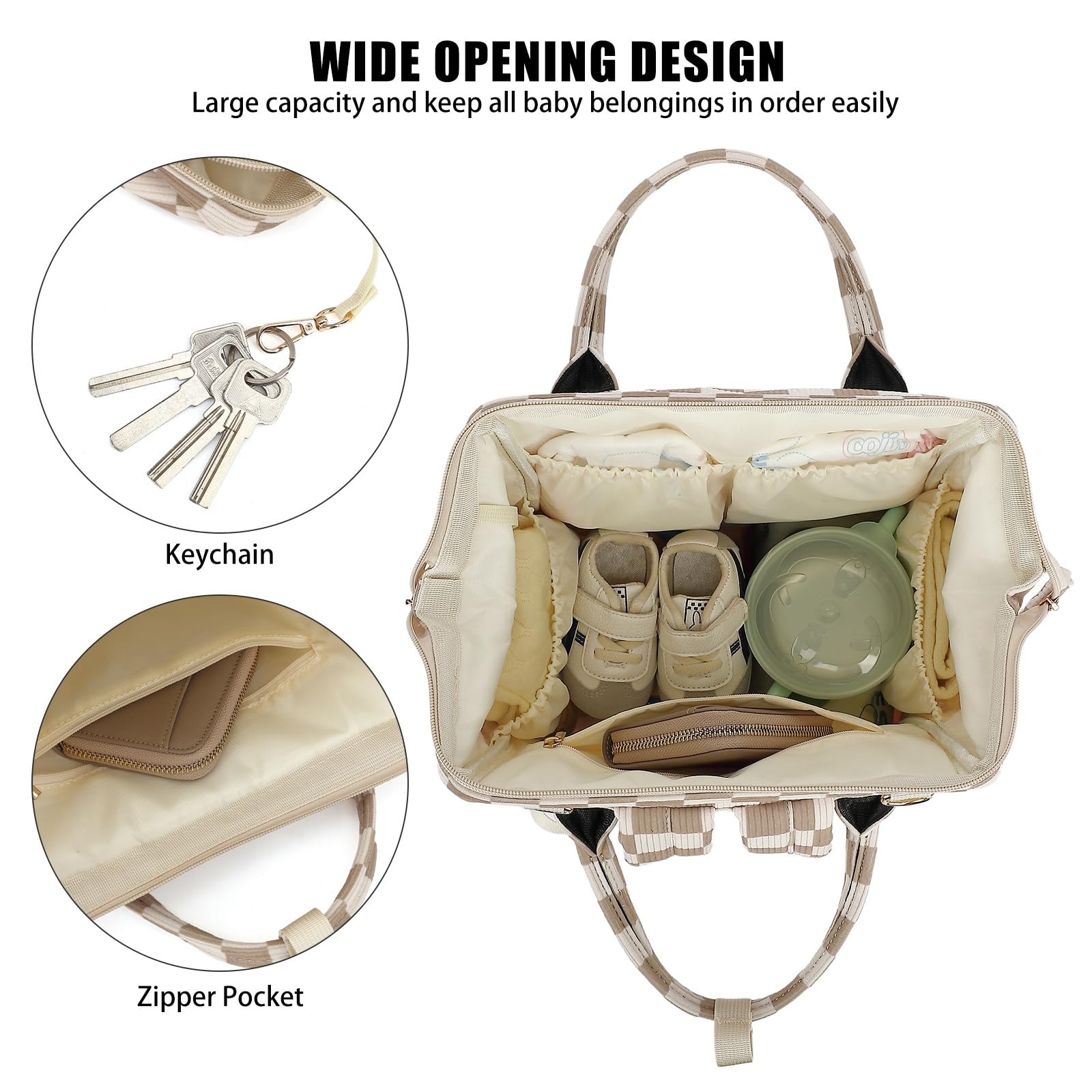 Dezcrab insulated bottle pockets keep bottles warm during outings.