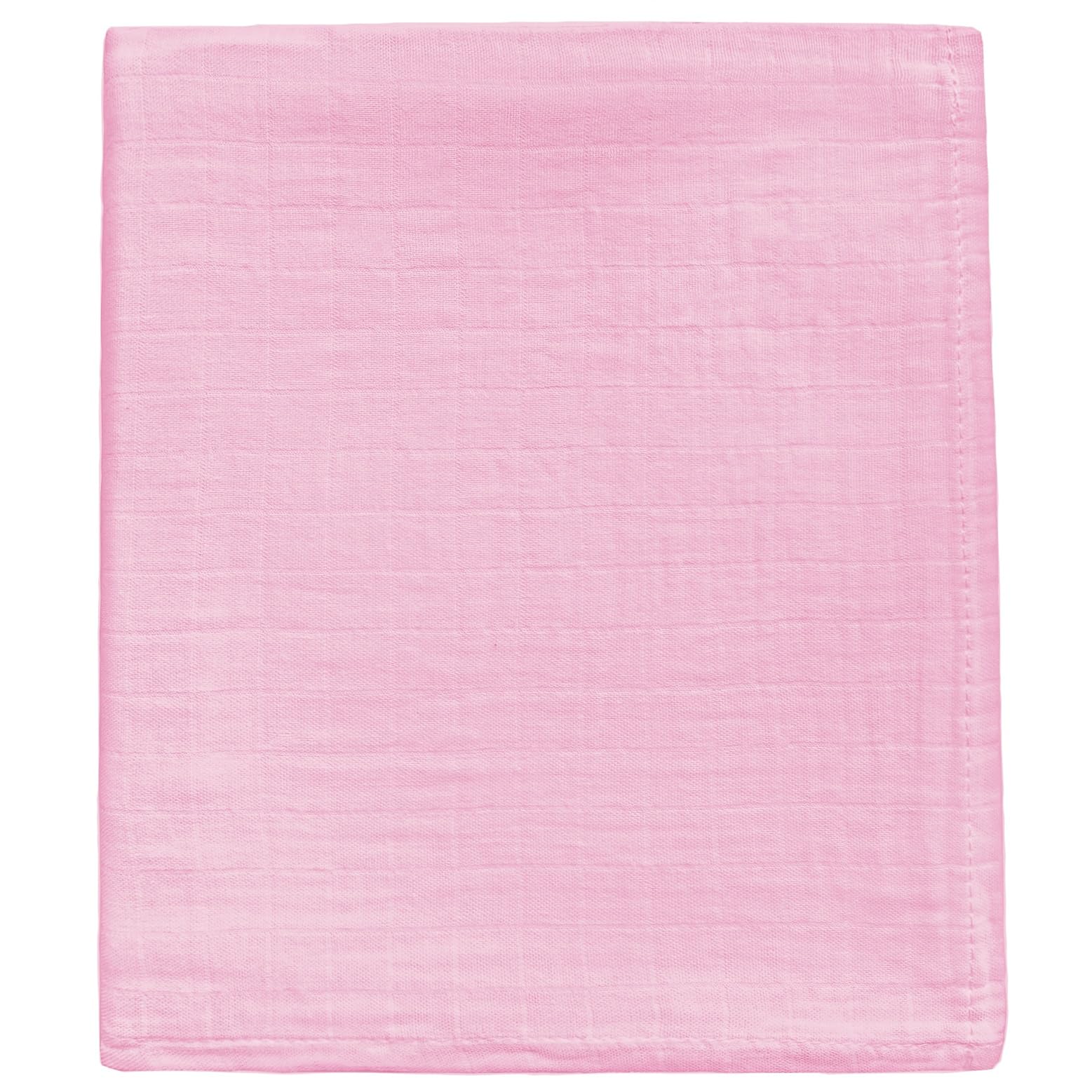DEZIGKA muslin newborn swaddle blanket in flatlay showing generous size and soft texture