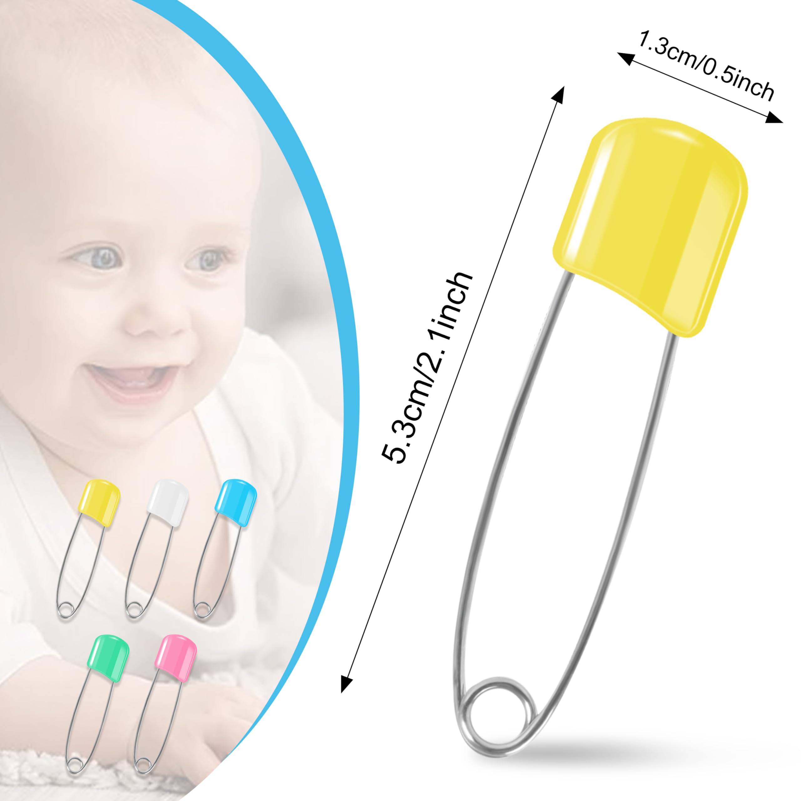 DF DUALFERV colorful diaper pins set adds vibrant coordination to outfits and crafts
