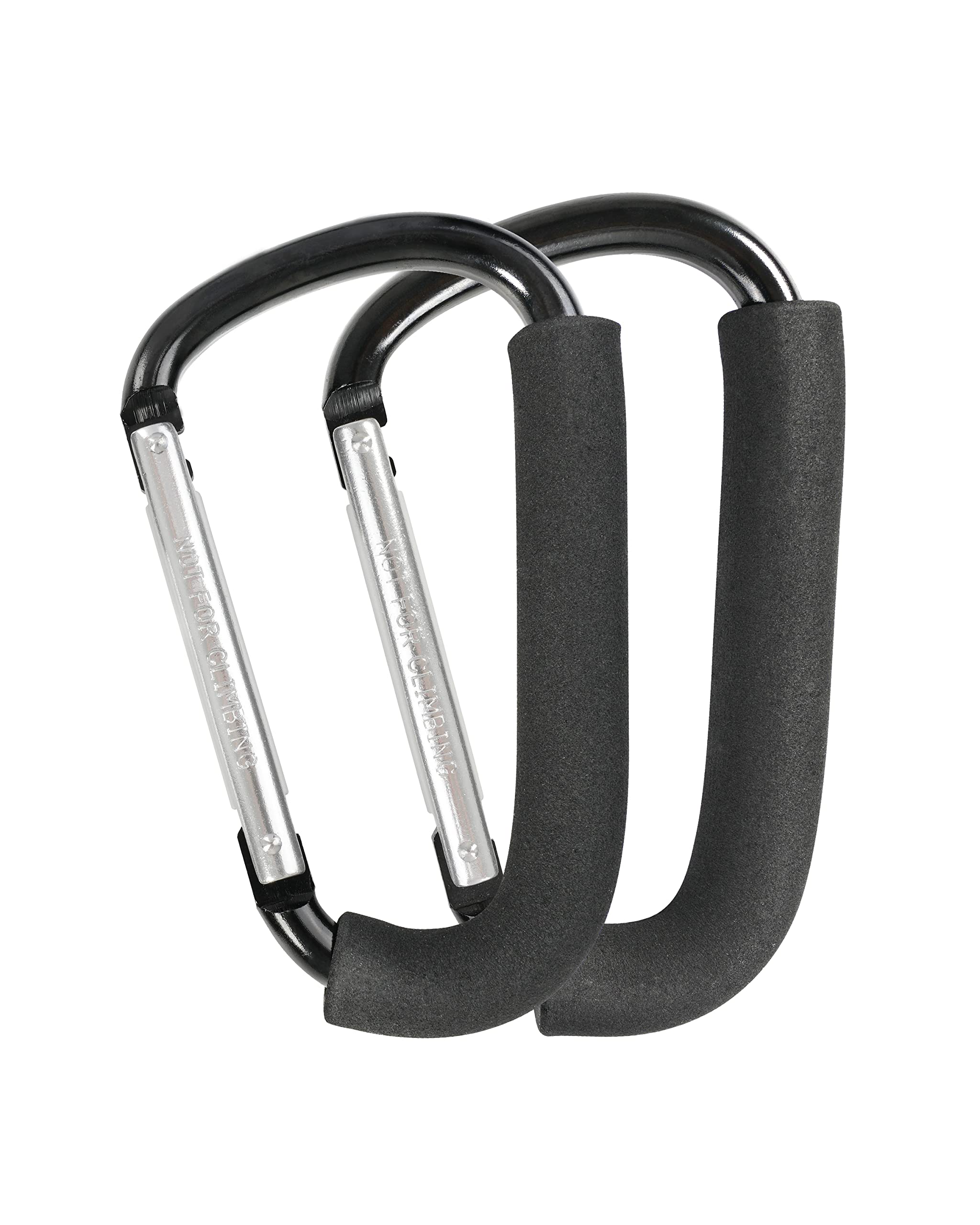 DF DUALFERV stroller hooks 2-pack large clip keeps bags secure during shopping trips