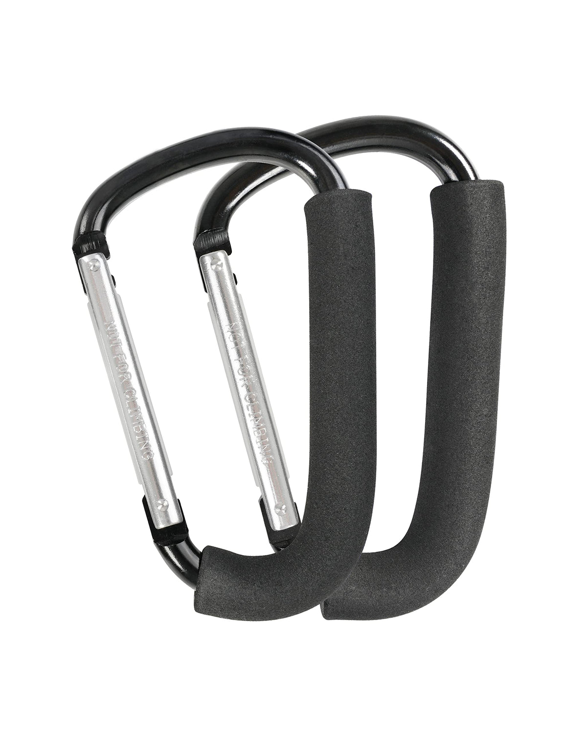 DF DUALFERV stroller hooks 2-pack large clip keeps bags secure during shopping trips