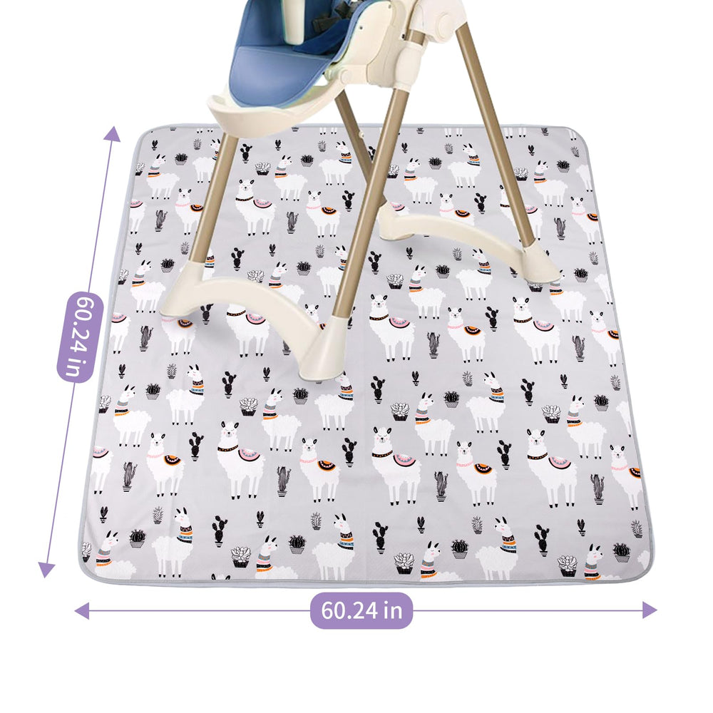 DFHY double-sided design mat adds playful cactus alpaca motif.