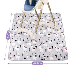 DFHY double-sided design mat adds playful cactus alpaca motif.