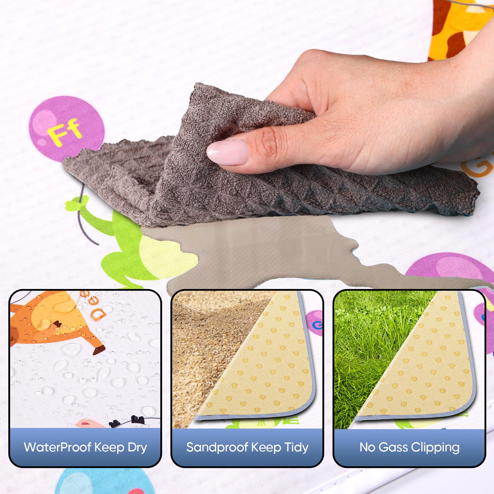 DFHY versatile outdoor blanket doubles as lawn seat or camping mat