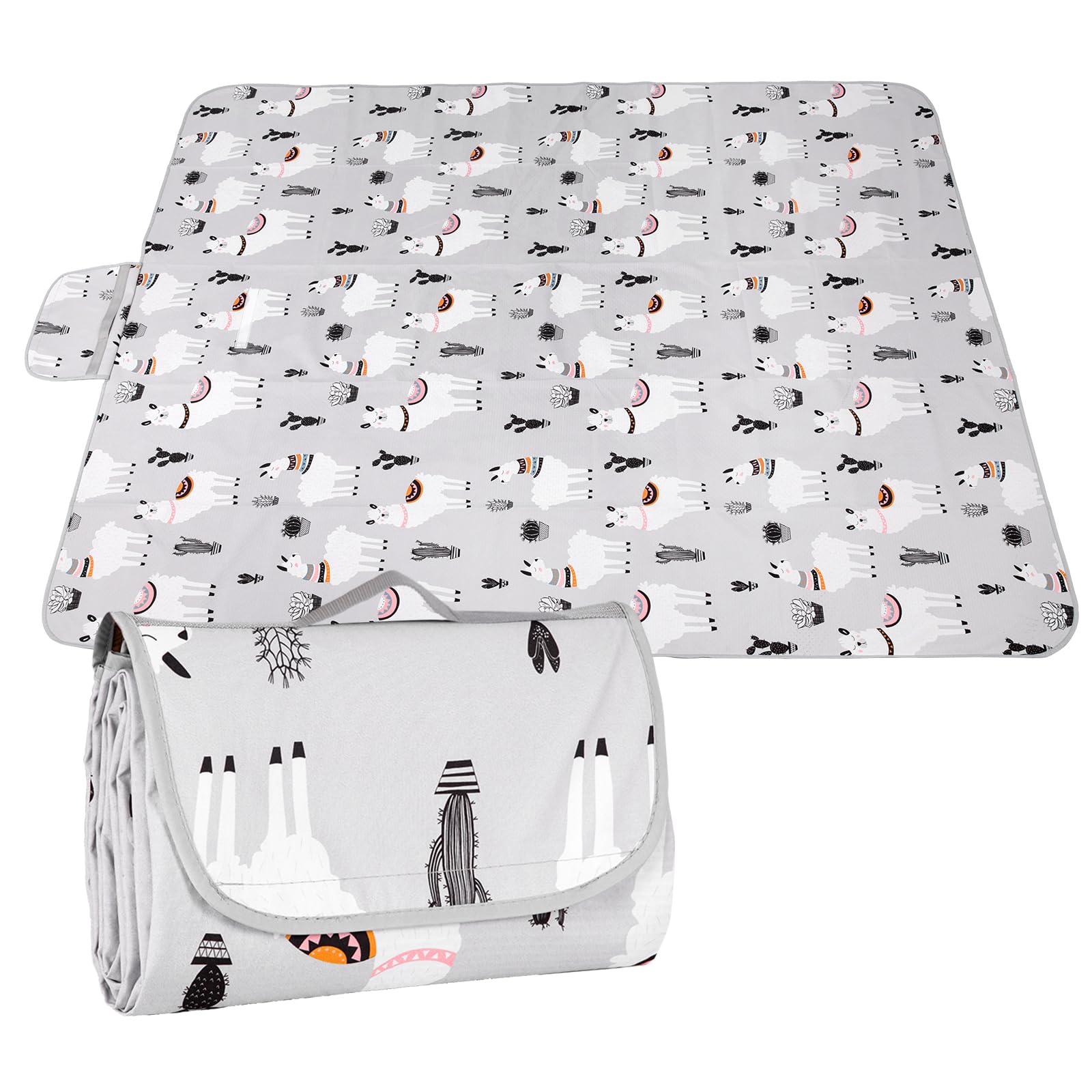 DFHY outdoor picnic blanket folded for easy transport
