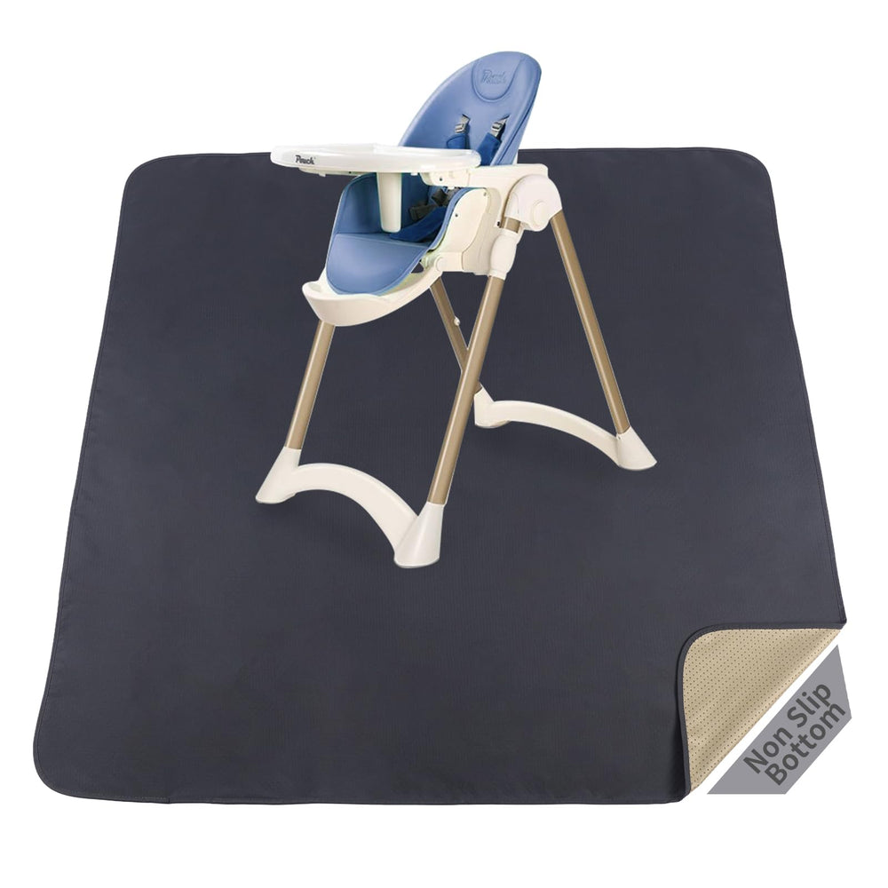 DFHY splat mat under high chair 60x60 catching messes during meals