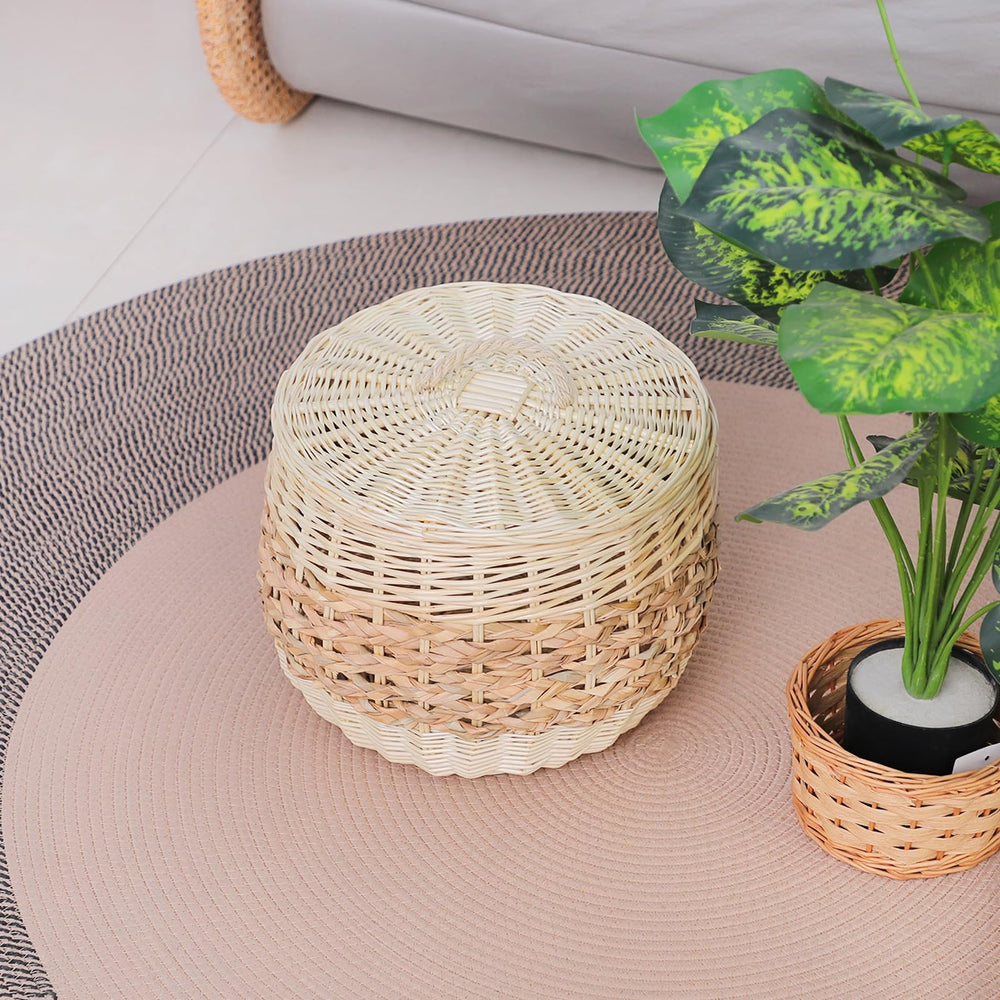 DGANXUN storage basket bedroom blends clean white with practical organization.