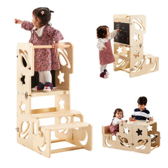 DGD Toddler Tower kitchen-stool enables safe counter access for budding helpers.