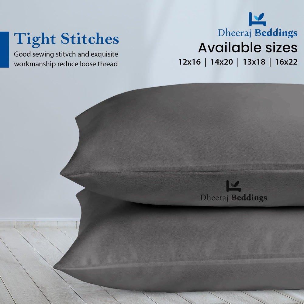 Dheeraj Beddings zipper closure pillow case keeps pillows secure and clean