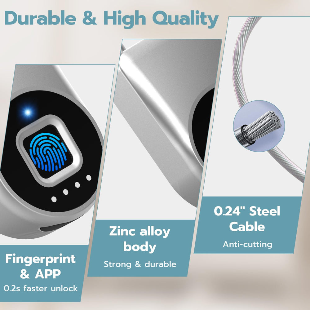 Dhiedas durable zinc alloy body conveys tough, long-lasting security.