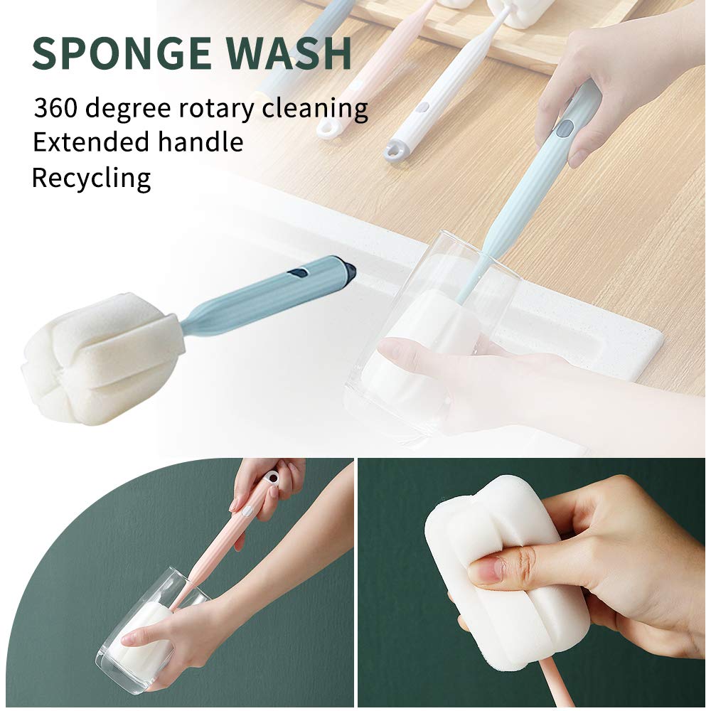 DI QIU REN Bottle Soft Brush 2-pack ideal for busy kitchens and backups.