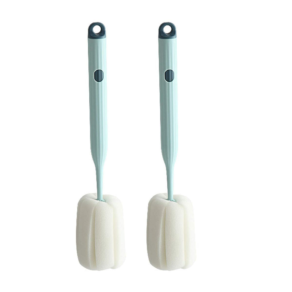 DI QIU REN Bottle Soft Brush head close-up showing soft sponge for scratch-free cleaning.