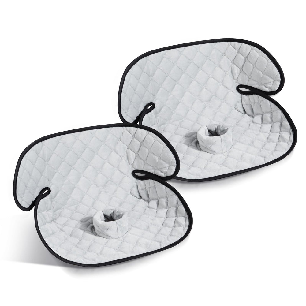Diaboloro car seat protector grey with non-slip backing to stay in place