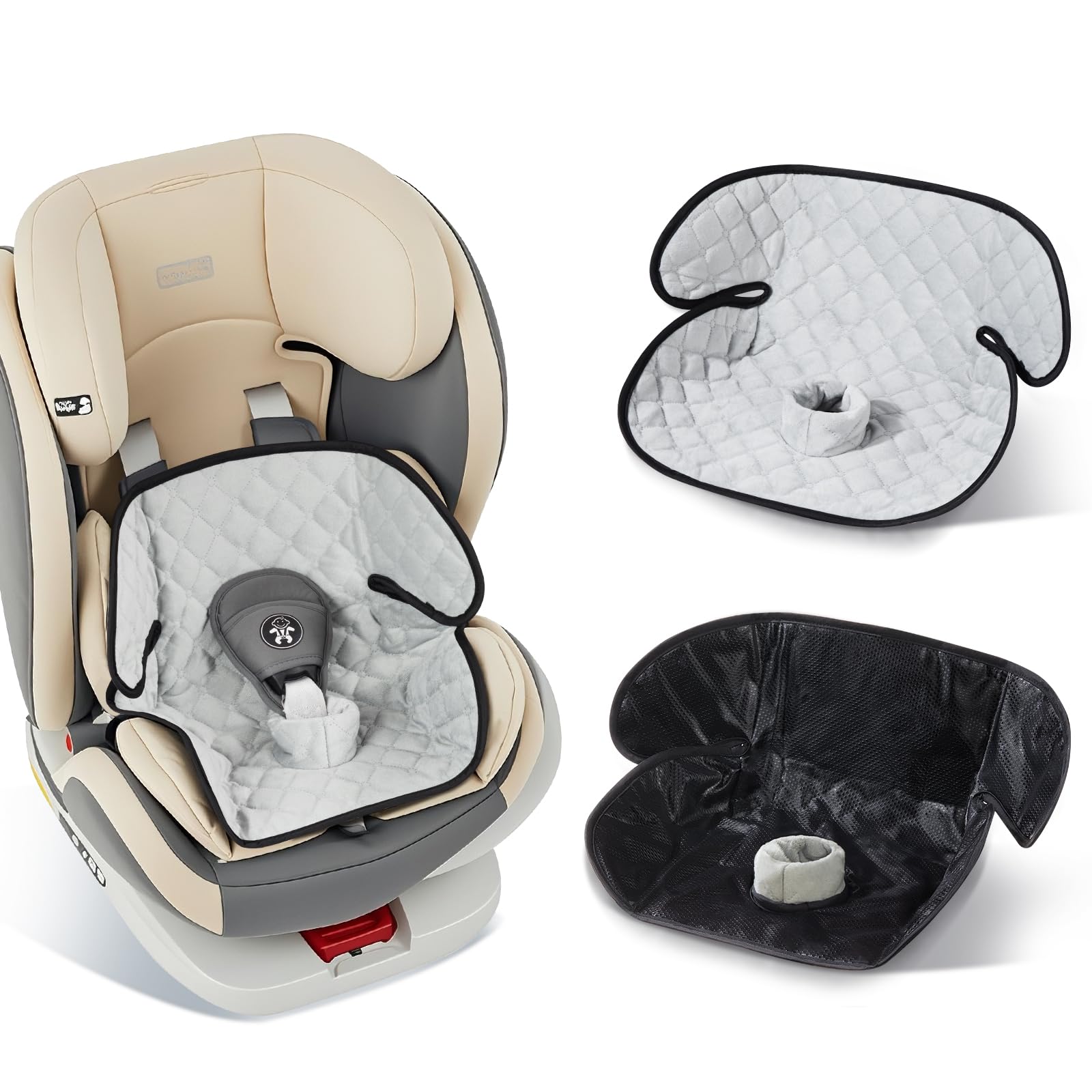 Diaboloro two-pack car potty protector edge-to-edge coverage for leak-free car rides