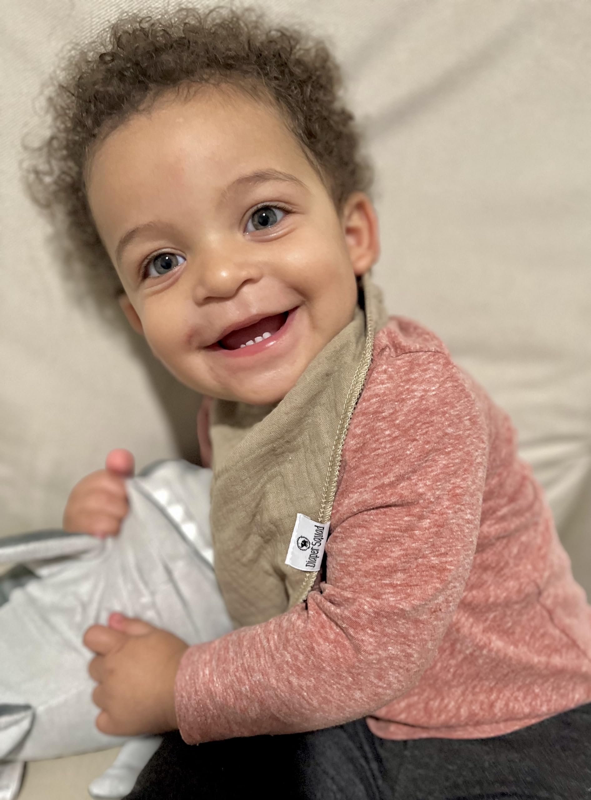 Diaper Squad bibs are machine washable for simple daily care