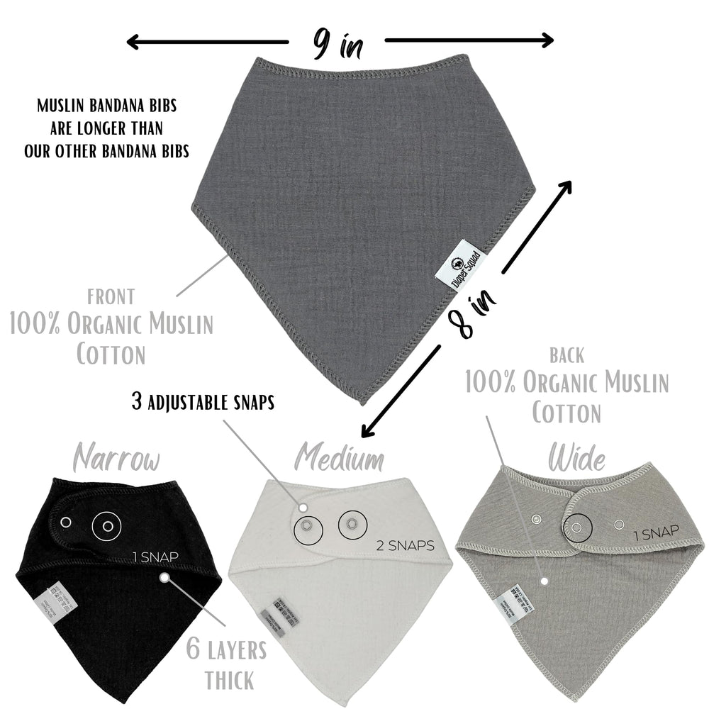 Diaper Squad hypoallergenic materials protect sensitive baby skin during drool and spills.