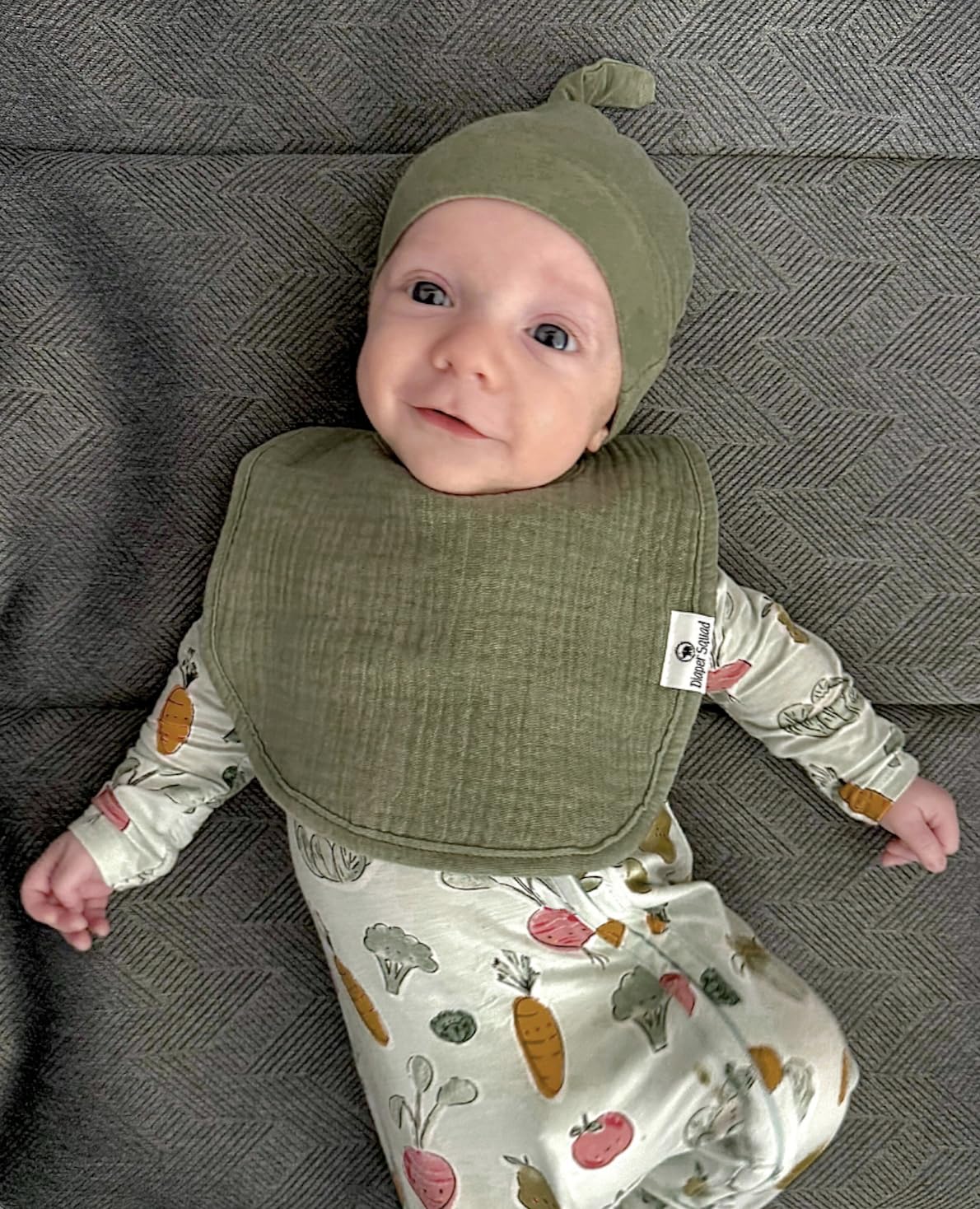 Diaper Squad baby bandana bibs with high absorbency for heavy drool