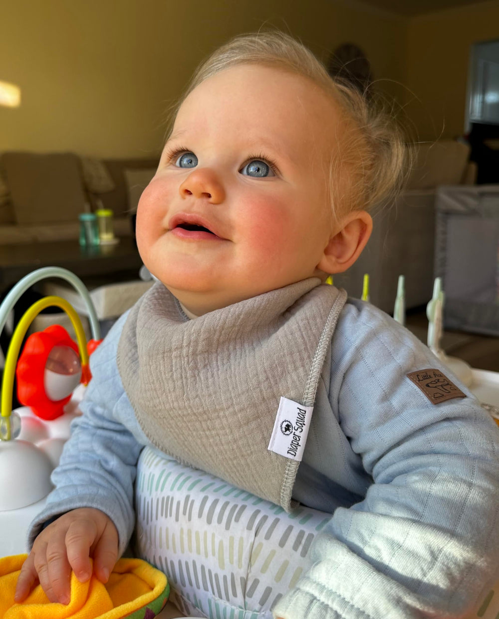 Diaper Squad baby bandana bibs coordinate outfits while catching drool.