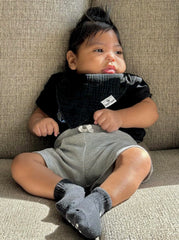 Diaper Squad baby bibs teething drool absorbent; keeps skin dry and prevented rash.