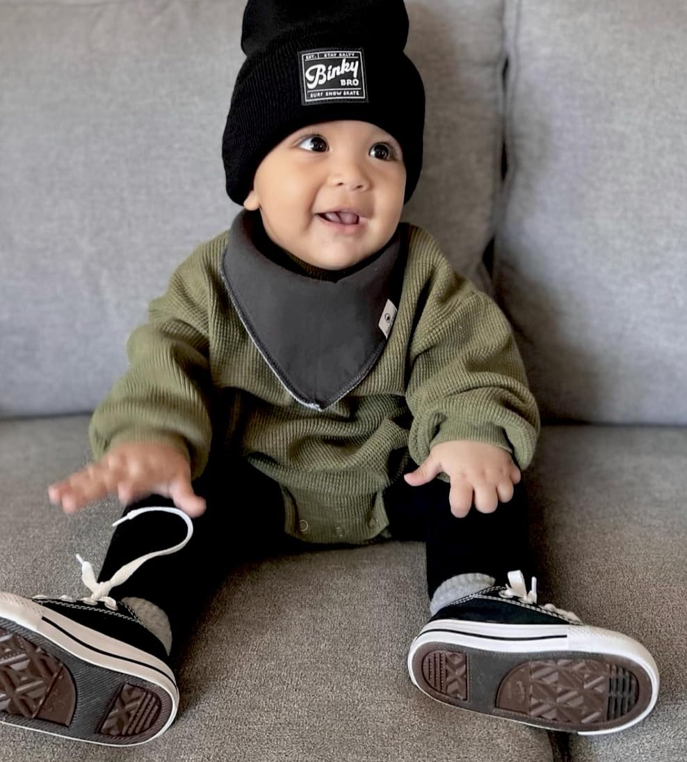 Diaper Squad bandana bibs coordinate with daily outfits for stylish practicality.